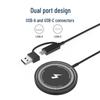 15W MagSafe Magnetic Wireless Charger for Apple Phones with Dual Interface