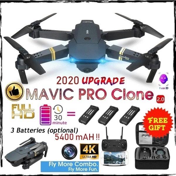 RC Quadcopters E58S Pro with WIFI FPV 4K HD Camera Folding Drone Quadcopters with Free Storage