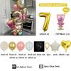 32-inch Gold Digital Foil Balloon Set Wine Glass Love Pentagram Balloon Boy Girl Birthday Party Decor Supplies Baby Shower 2025