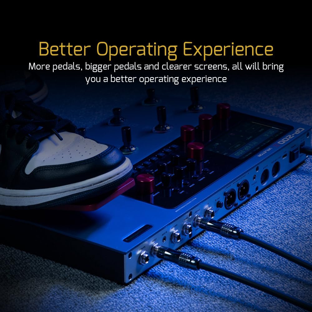 Valeton Guitar Pedal Amp Cabinet FX MIDI Expression USB Audio Interface GP-200X Multi-Effects Processor Guitar, Bass, Modeling, IR, Simulation, Loop,