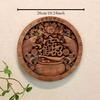 1pc Chinese Woodcarving Ornaments Solid Wood Carving Crafts Living Room Wall Decoration Home Accessories Wall Decorations
