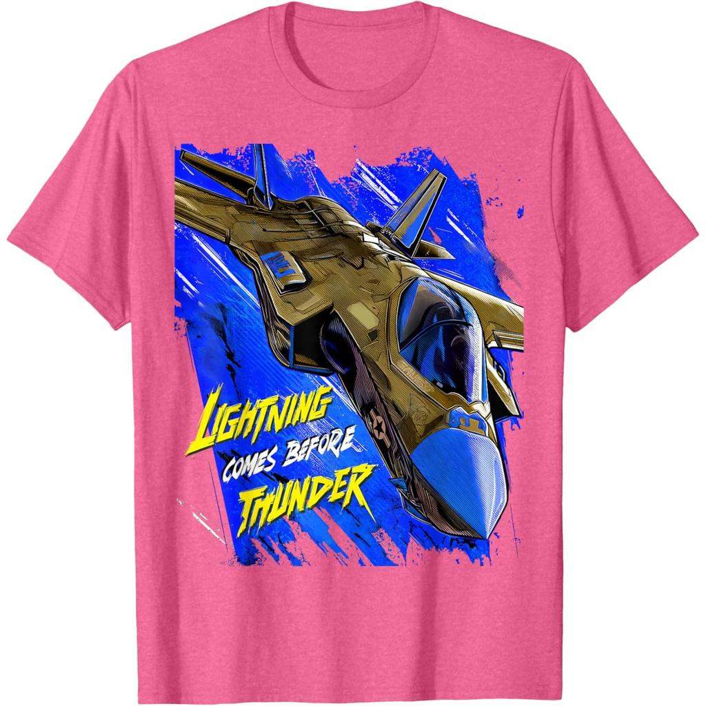 Stealth Fighter Jet Graphic Tshirt Men Casual Crewneck Cotton Print Tee