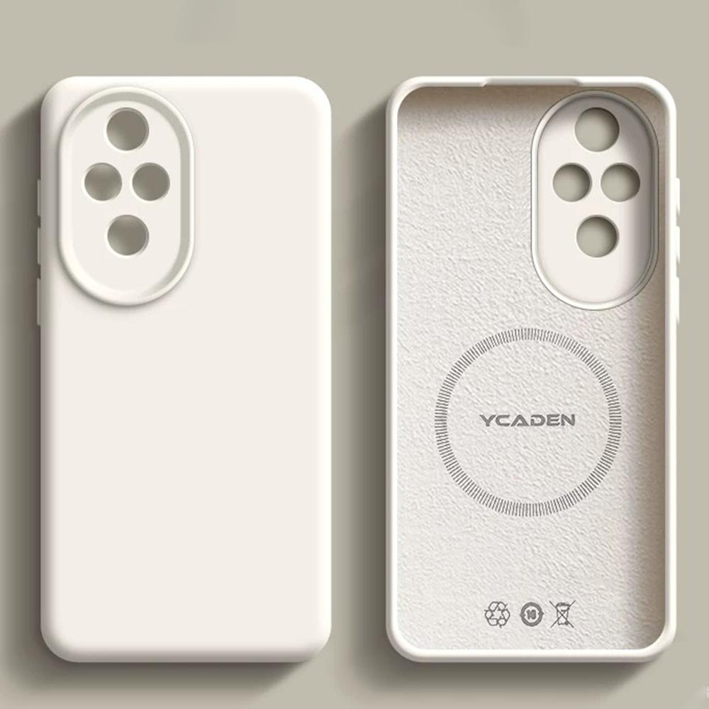 Original Liquid Silicone For Magsafe Case For Huawei Honor 500 300 200 X60 Magic 7 6 5 Pro Magnetic Wireless Charging Soft Cover