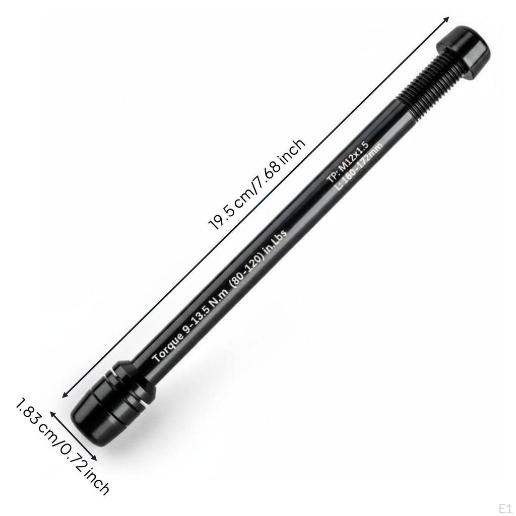 Bike Thru Axle Adapter 12mm Easy to Install for Indoor Training, Biking Workout M12x1.5