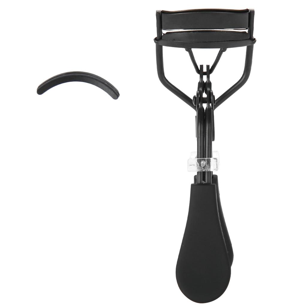 Professional Stainless Steel Eyelash Curler Silicone Ring Pad Eye Lash Curling Tool Black