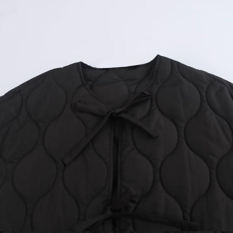 Kaslead New Arrival Women's Clothing Fashion Style Fashion Bowknot Decoration Cotton Jacket Outwear 1255992