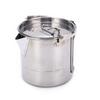 Camping Kettle Stainless Steel HeatResistant Anticorrosion Durable Sturdy Portable Hiking Pot