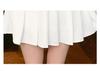 Stylish Korean Summer 2026 Petite Two-Piece: Short-Sleeve Top & Pleated Skirt Suit