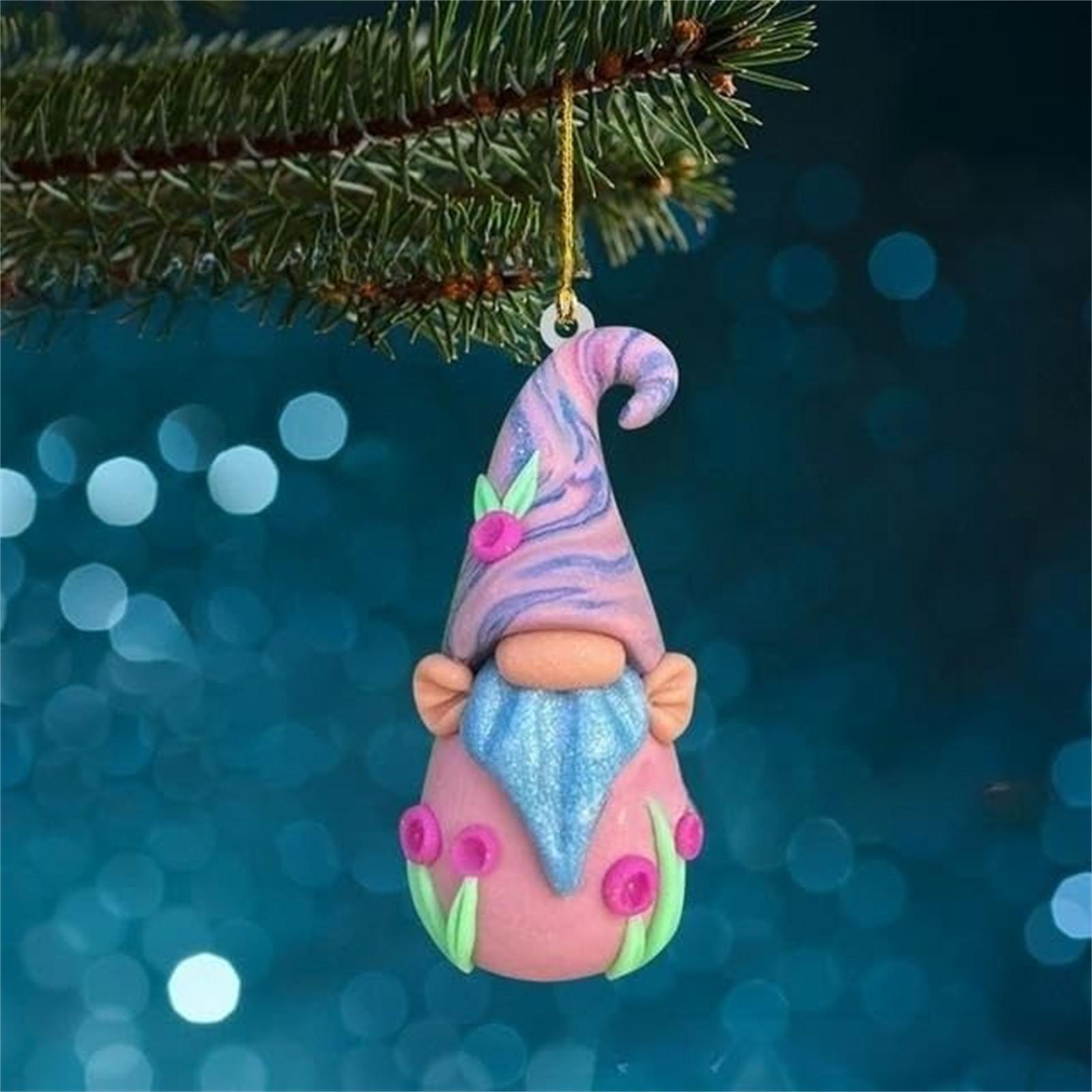 

Милый 2D акриловый карлик, кулон, украшение, подвеска на рождественскую елку, автомобильная подвеска, украшение для домашней елки, украшение для рождественской елки, домашний декор 1 шт. One Size