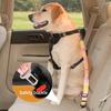 Adjustable Dog Car Seatbelts for Vehicle Nylon Pet Safety Seat Belt with Elastic Bungee Buffer Durable Colorful Car Harness