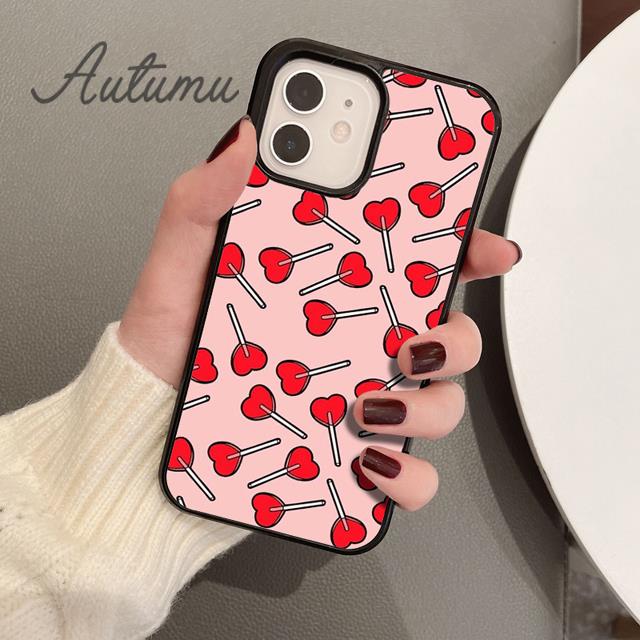 Lollipop Phone Case for iPhone 11 12 13 14 Pro Max Mini X XR XS SE 2020 5 6S 7 8 Plus Samsung Galaxy S21 S22 Cover Shell
