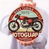 Vintage Ossa Turismo 6.35m Motorcycle Metal Sign Retro Garage Bar Man Cave Wall Art Aluminum Decor