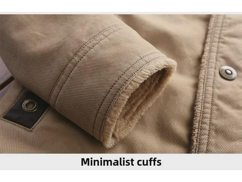 2024 Men's Winter Velvet Cotton Casual Korean-Style Jacket – Trendy Fit Warm Coat