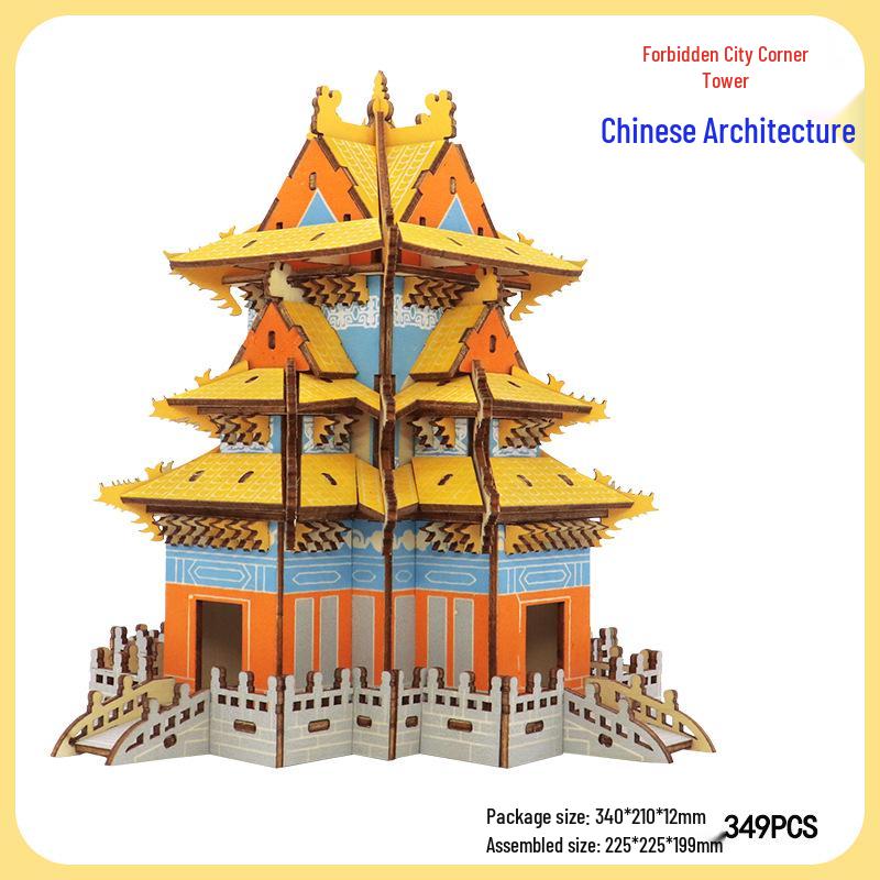 Supreme Harmony 3D Holzpuzzle: Peking Architekturmodell für Kinder