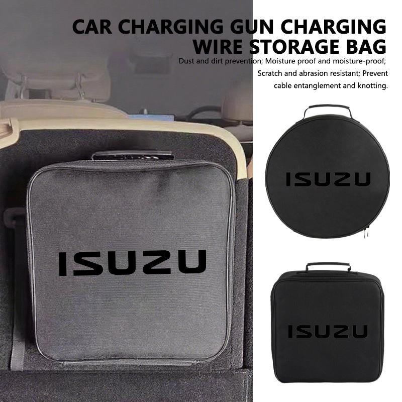citmex1 Car Rechargeable Gun Storage Oxford Charging Cable Organizer Bag For Isuzu D-MAX D MAX Dmax I II WFR VAN NFR ATV TROOPER 4X4 WFR