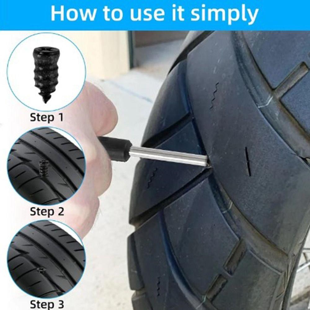10/20Pcs Rubber Car Tyre Repair Nail Self-Service Tool Tyre Repair Kit  Universal Tire