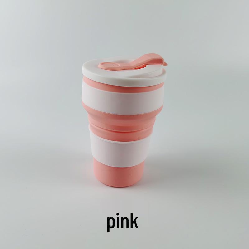 

Складная силиконовая спортивная бутылка для воды - Изолированная, Складная чашка для кофе и чайник 350ML