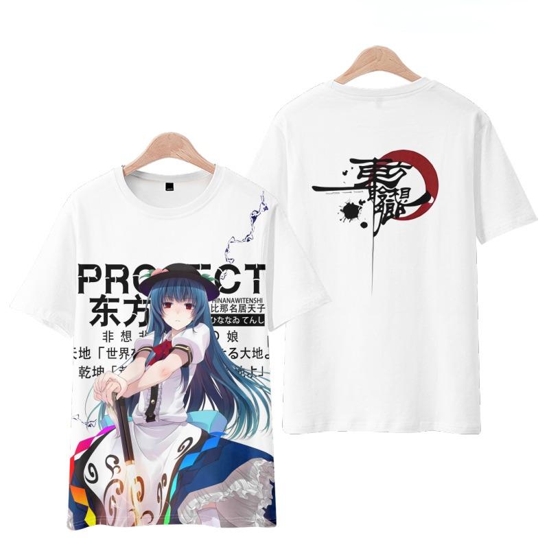 Game Touhou Project Cosplay T-Shirt 3D Hakurei Reimu Print Anime Cartoon Tees Summer Men Women Harajuku
