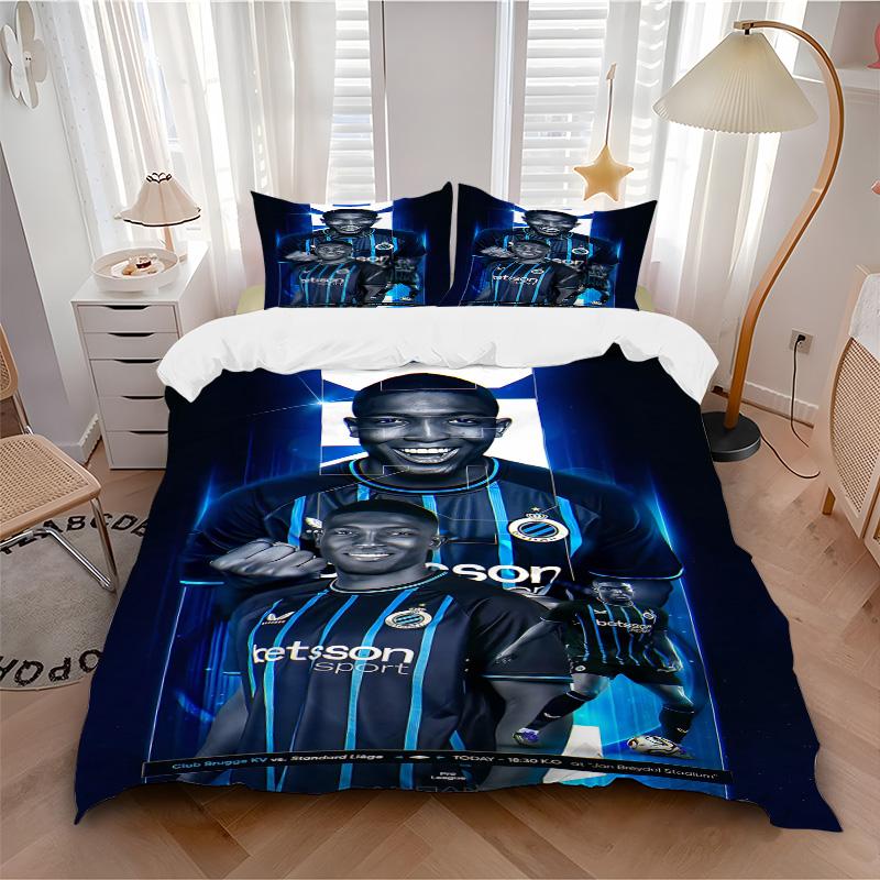 Brugge Fc Team Spirit Print 3Pcs Bedding Setduvet Cover With 2 Bedropillowcase Home Birthday Gift