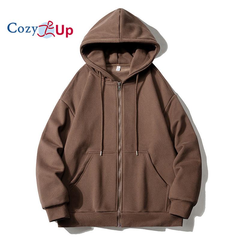 Уютная мужская флисовая толстовка с капюшоном на молнии, куртка, теплые пушистые зимние пальто с капюшоном, спортивная толстовка 3XL коричневый