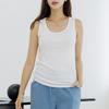 Dedra Creamy Ribbed Sleeveless Tbe3446