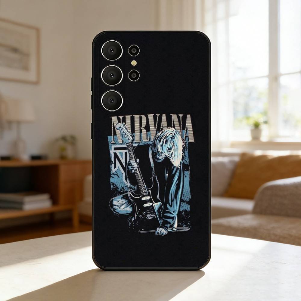 L-Lamentably N-Nirvana R-Rock Band Phone Case For Samsung S26,S25,S24,S21,S22,S23,S30,Ultra,S20,FE,Lite,10,9,Black Cover