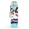 1PC Hockey Player Athlete 750ml Sports Water Bottle Leakproof Straw Lid Outdoor Office Home