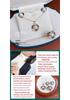 Exquisite Freshwater Pearl & Abalone Shell Jewelry Set: Earring, Ring, Pendant - Camellia Design