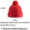 Creative Christmas Magic Hat Wine Stoppers Silicone Wine Stopper Reusable Decorative Seal Stopper Cap for Wine Beverage