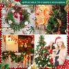 12Pcs Christmas Decoration Bow Red Xmas Tree Bowknot Pendant for Home Decor Navidad New Year Party DIY Gift Ornaments