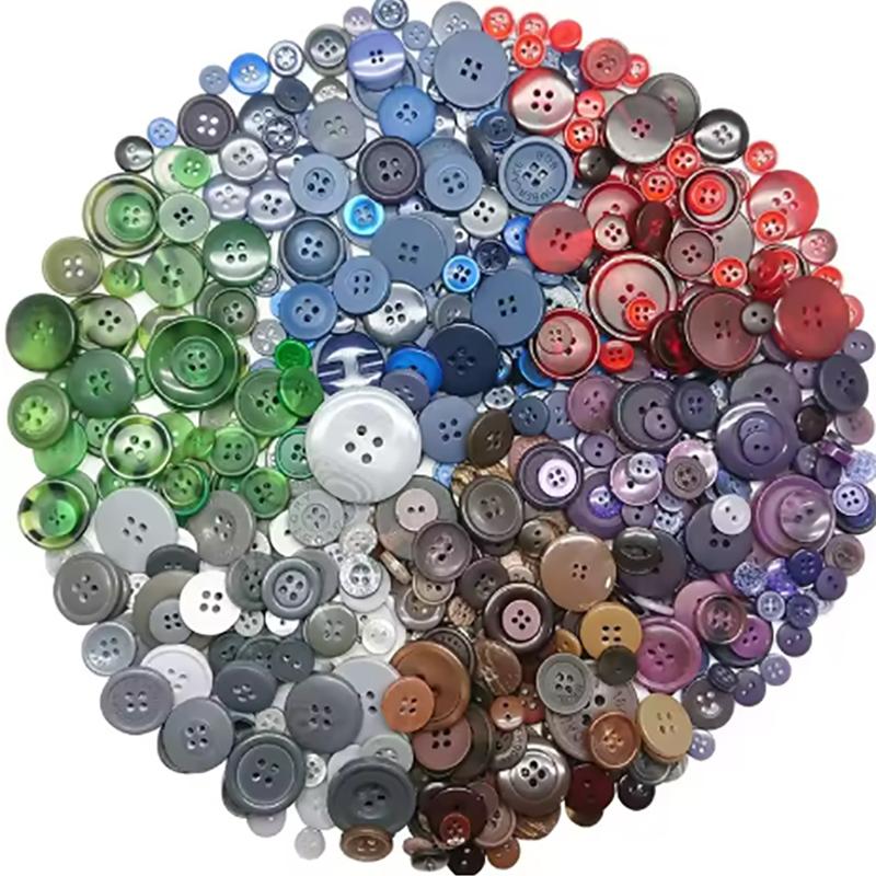 300g/Pack Mix Size Mix color Resin Button 1-3cm Sewing Buttons For Scrapbook Crafts DIY Handmade Sewing Accessories