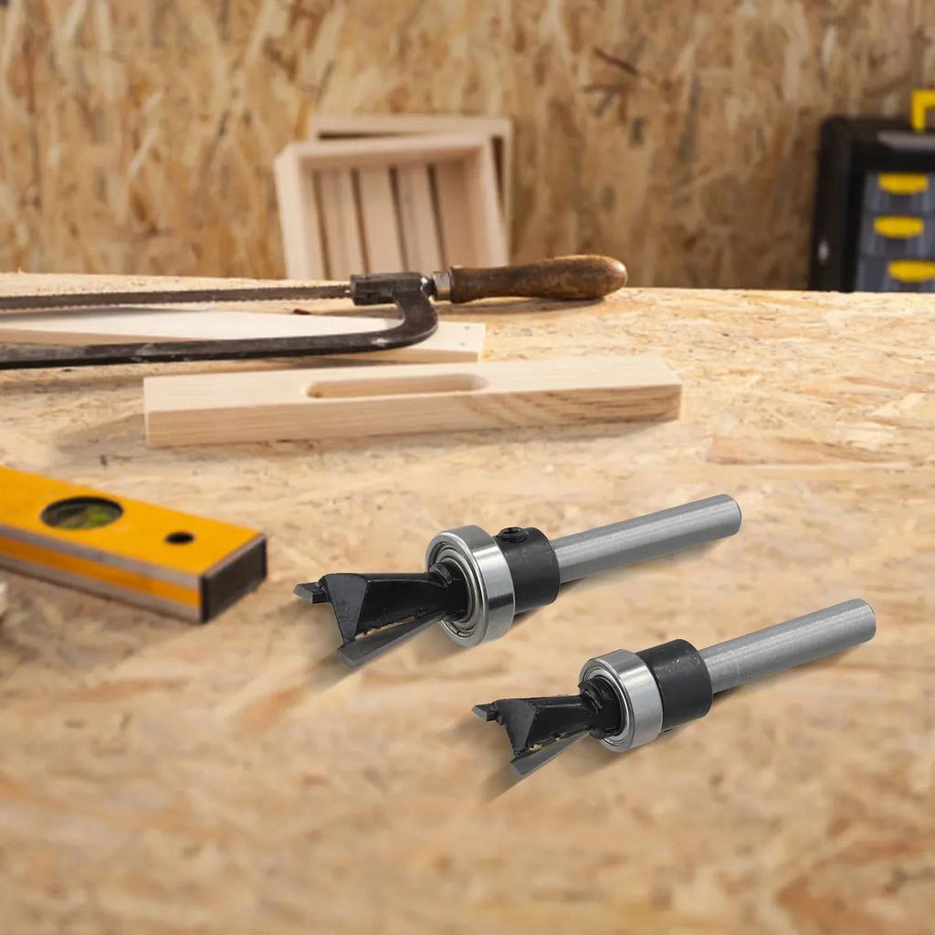 Anti Kickback Router Bit Bottom Bearing Dovetail Bit Anti Kickback Design C3 Micro-grain Carbide Clean Cutting High Hook Angles