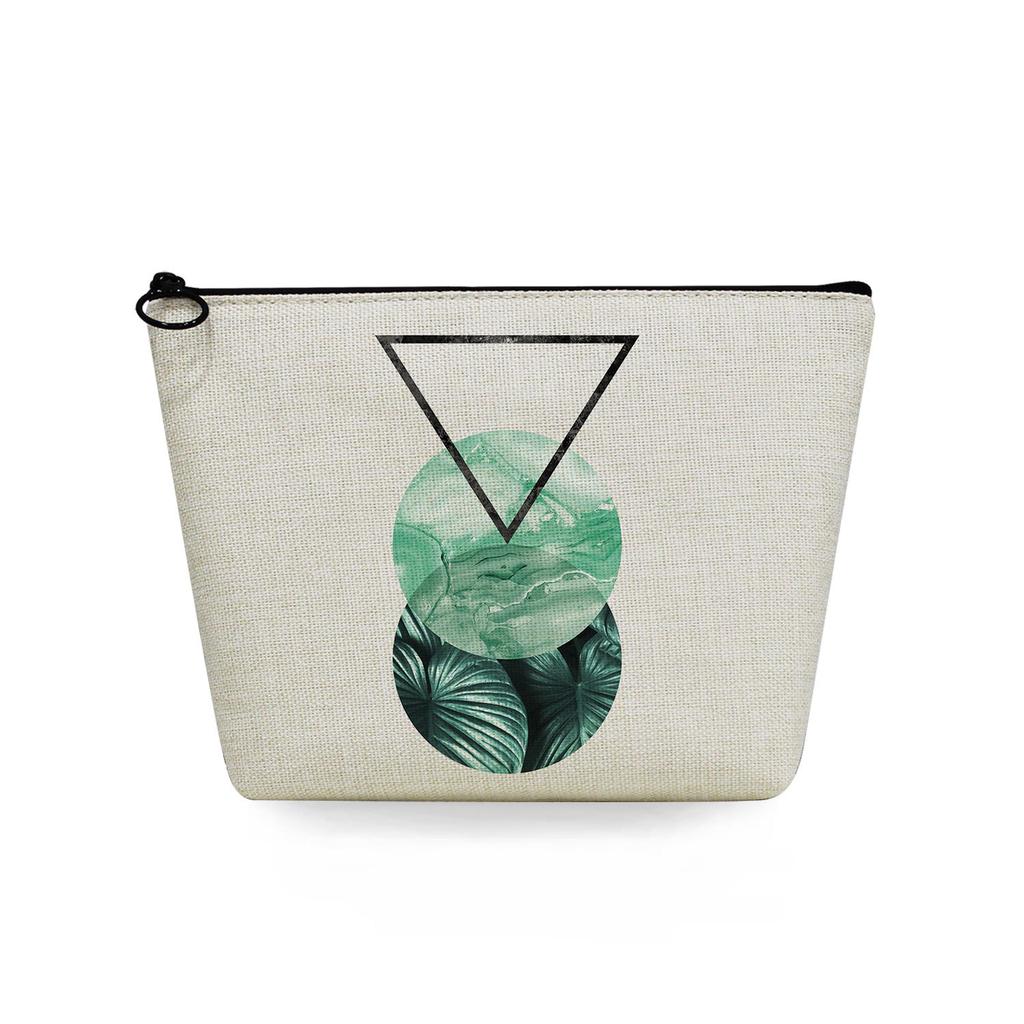 Women Geometric figure Print Cosmetic Bag Toiletries Organize Travel Storage Case 6720 KTB