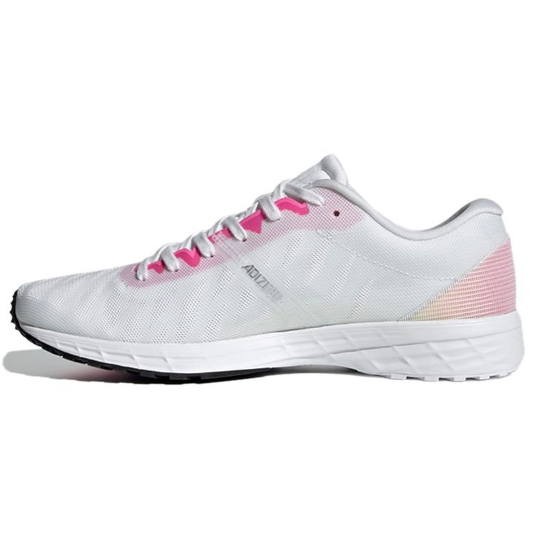 

Adidas Adizero Rc 3 Удобные Сетчатые Дышащие Кроссовки с Низким Верхом для Бега Женские Кроссовки Белый Розовый Серый H69056 37⅓