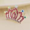 Kids' Rhinestone Crown Comb - Cute Princess Tiara Hair Accessory for Birthdays