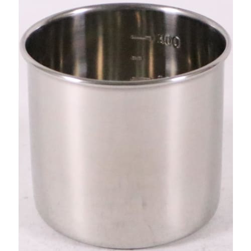 Oya Metal Oya Seisakusho Kitchen Pot with Measuring Cup, 8cm, Molybdenum Stainless Steel, Made In Japan, AKT13008