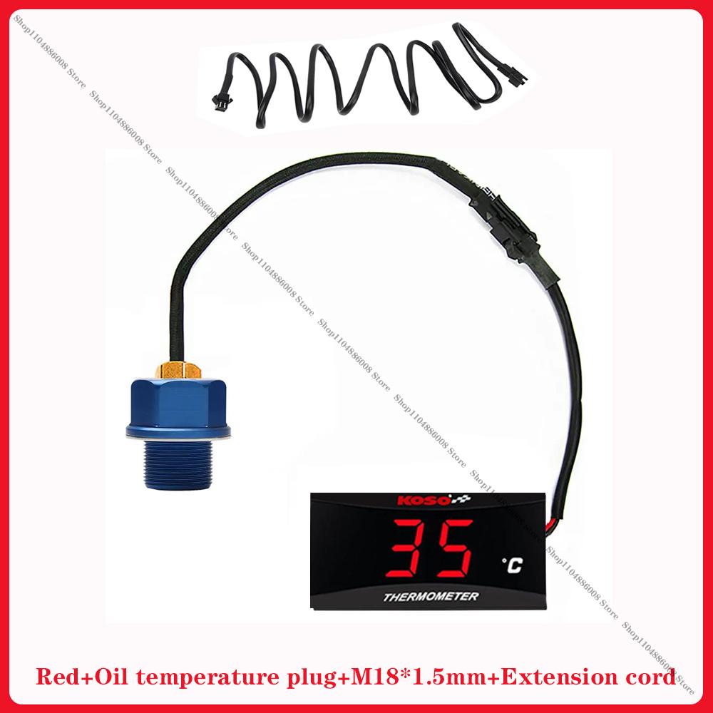 Motorcycle Temperature Measuring Instrument Koso Cylinder Head Temperature Sensor Water Temperature Gauge Oil Tempera Instrument