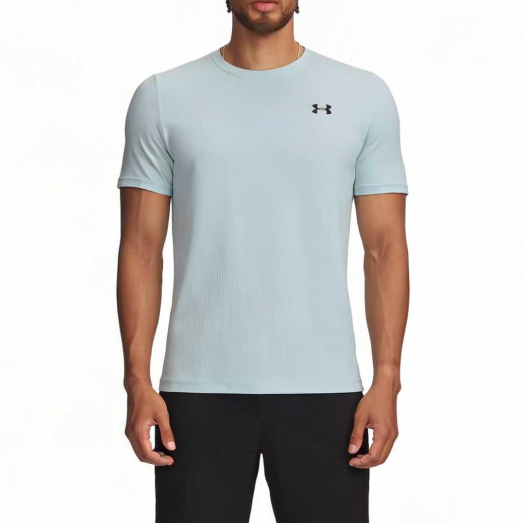 Under Armour Solid Color Pullover Short Sleeve T-Shirt Men tops 6010591-477 S