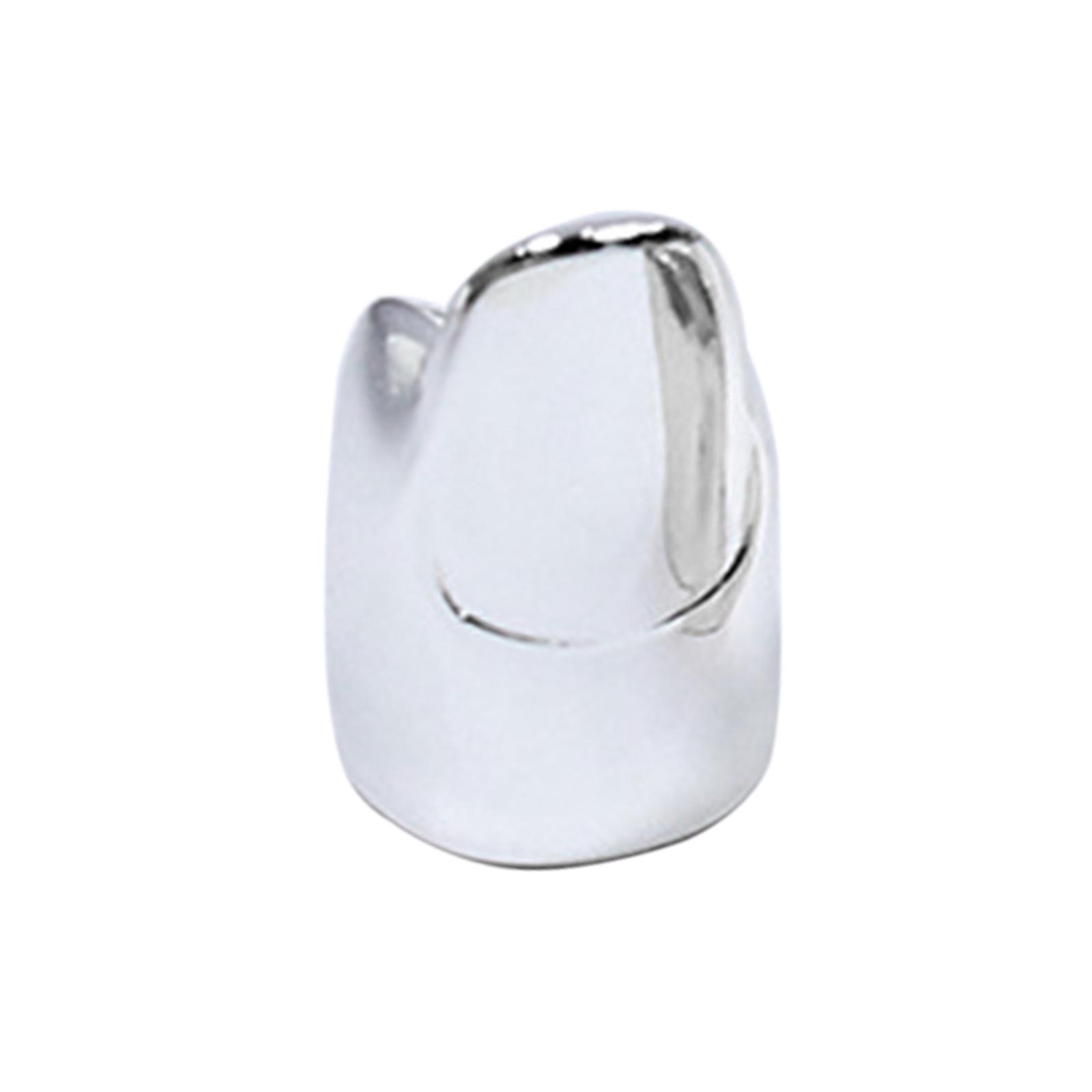 

Fashion Ins Cold Wind Niche Ring Vintage Adjustable Open Gold Silver Ring Minimalist Nail Cover Ring Jewelry for Women
