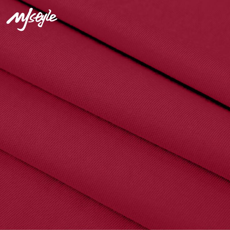 MJ STYLE Women's Red Cotton T-Shirt