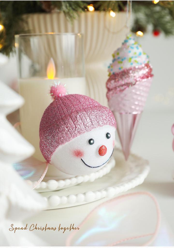 Assorted Christmas Tree Hanging Ornaments – Plastic Festive Decorations In Multiple Fun Styles (Santa, Snowman, Unicorn, Lollipop, Cake & More)