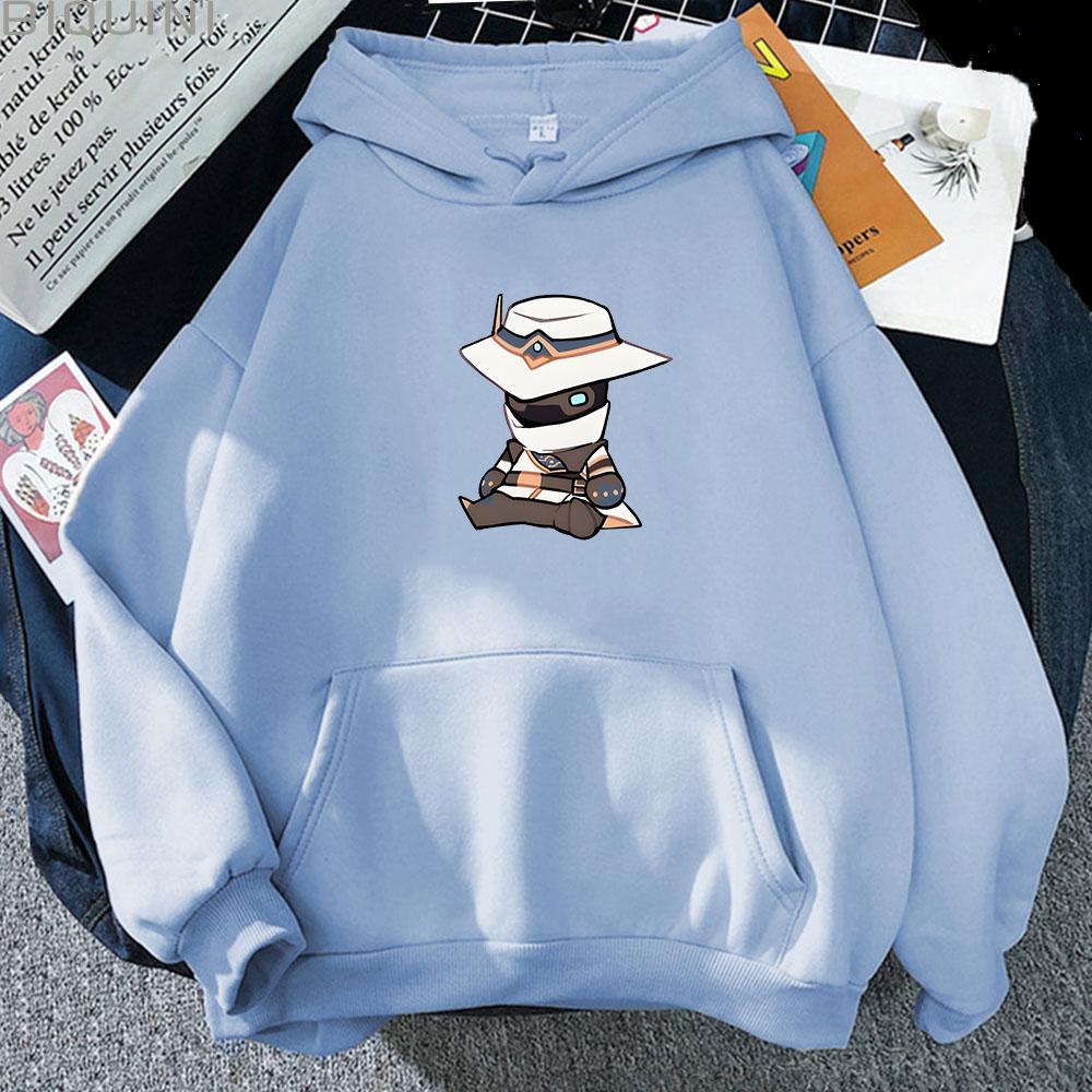 VALORANT Anime Hoodie Cypher Oversized Sweatshirt Felpa Moletom Cartoon Print Long Sleeve 2022Winter Tracksuit Men Unisex Casual