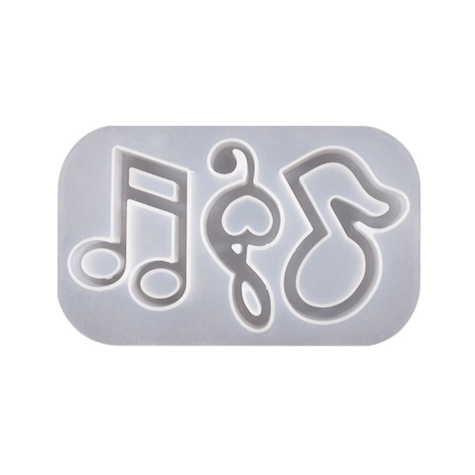 

Инструмент Ноты Смолы Формы для шейкера Украшения Подвески Ручной Работы Силиконовые Формы Quicksand Брелок Форма Легко чистить 2