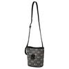 MLB New York Yankees 25FW Fashion Vintage Large Logo Cotton Synthetic Leather Bucket Bag Crossbody Bag Unisex bags Carbon-Gray 3ABMMV55N-50CGS