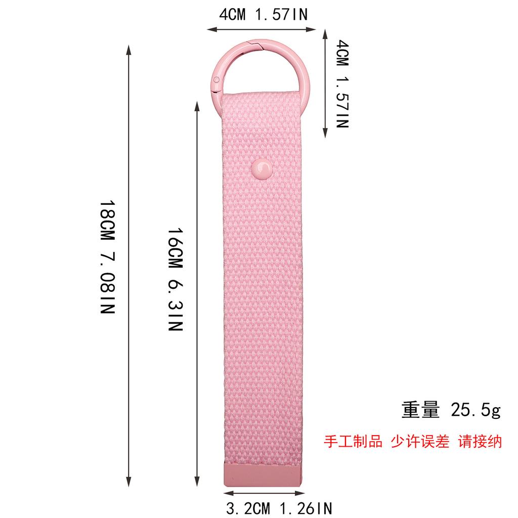 Korean Handmade Webbing Cloth Sticker Diy Pendant Keychain Bag Pendant Dopamine Ins Polyester Pendant