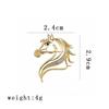 Horse Brooch High-Quality Hollow Horse Pin Broach Pin Delicate Pony Jewelry For Special Occasions Clothing Women