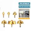 6Pcs Wear-resisting Stepped Water Pipe Drill Bit Plumbing Pipe Reamer for Water Pipe Reaming