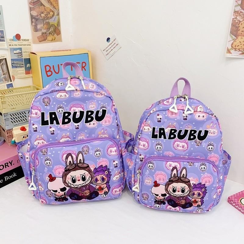 Stylish And Colorful Labubu Kids Backpack For School Featuring Fun Anime Patterns