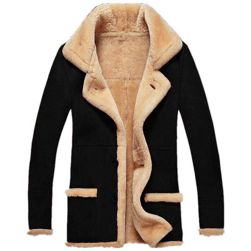 Autumn and Winter Fur All-in-one Men's Coat Imitation Fur Coat Jacket