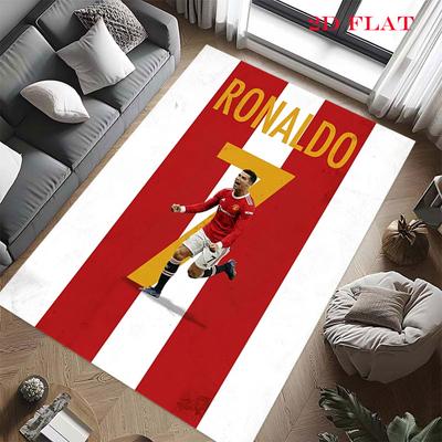 Ronaldo Poster Teppich Teppich für Wohnzimmer Schlafzimmer Zuhause Sofa Dekoration, Kinder spielen Rutschfeste Bodenmatte